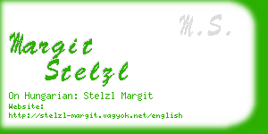 margit stelzl business card
